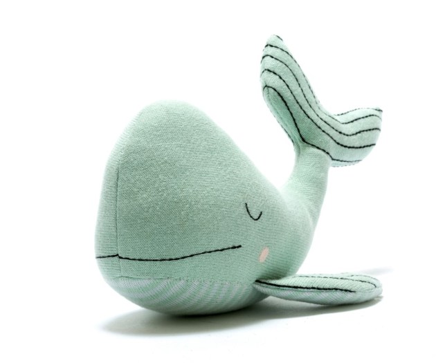 Organic whale eyes closed